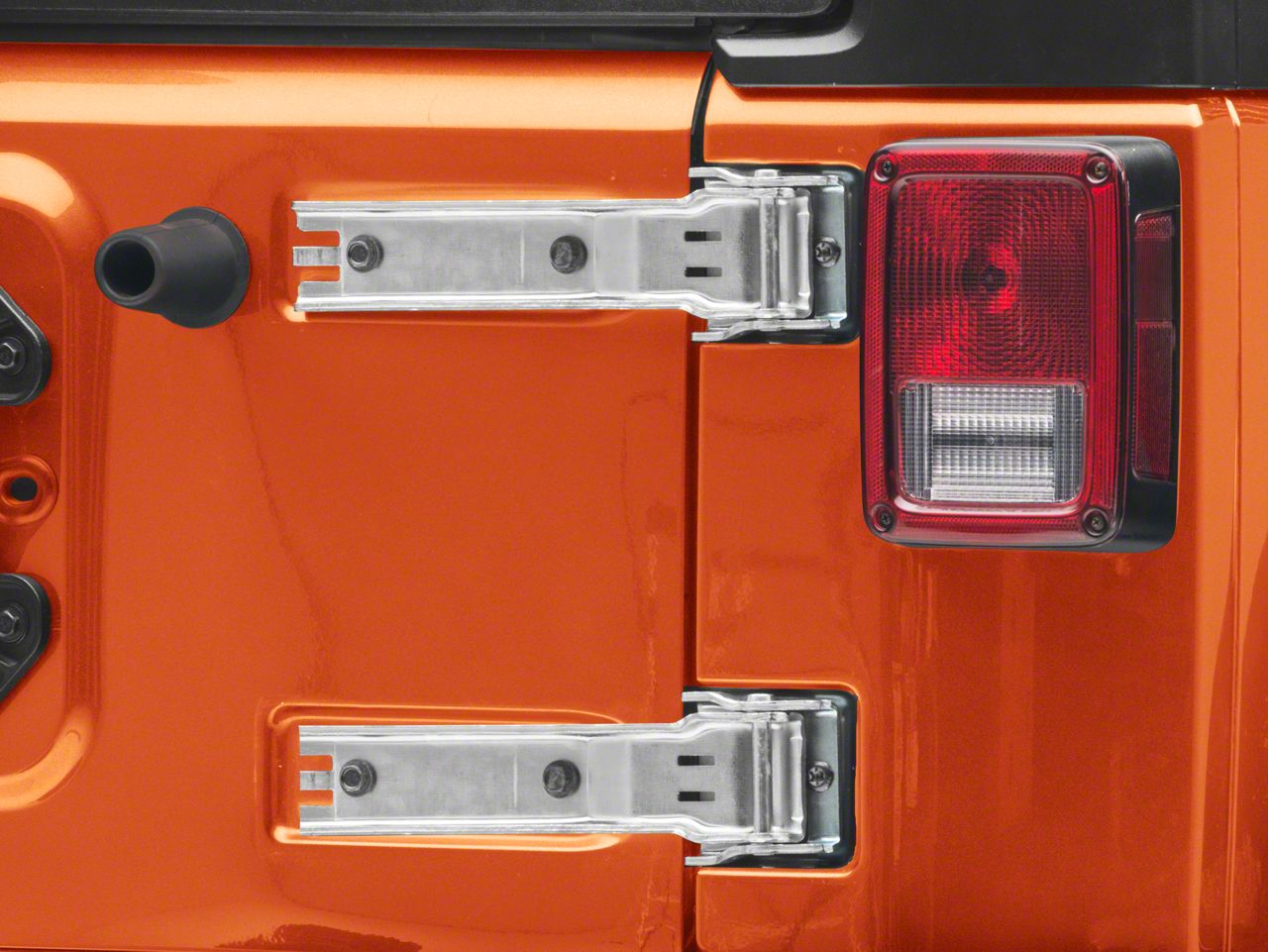 Red Nicebee 2pcs/Set ABS Tailgate Hinge Cover Rear Upper Glass Door Liftgate Hinge Decoration Trim Cover for Jeep Wrangler JL 2018+